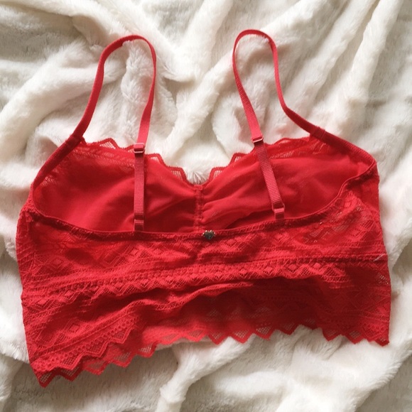 BRAND NEW Red Lace Bralette from PINK - Picture 2 of 4